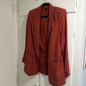 Rachel Zoe rust color blazer